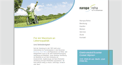Desktop Screenshot of naropa-reha.ch